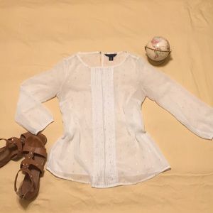 White and gold Tommy Hilfiger blouse
